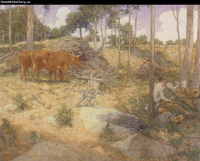 julian alden weir Midday Rest in New England